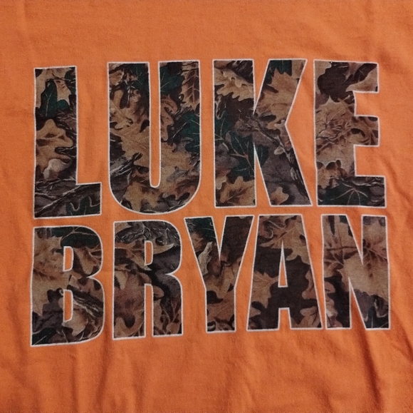 Luke Bryant and Real Tree Camo graphic band t-shirt - Picture 2 of 7